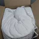 Comfort Spaces White Oversized King Quilt Set 120"x118" Bedspread Quilted Summer Lightweight Microfiber Bedding Coverlet with Double Sided Stitching Soft All Season Cozy 3 Piece with Matching Shams