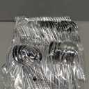 SUT 100Pcs Silver Plastic Silverware - Plastic Spoons and Forks, Disposable Silverware, Plastic Cutlery Set,50 Gold Plastic Forks, 50 Gold Plastic Spoons for Catering, Parties, Dinners, Weddings