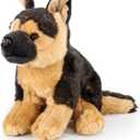 VANLINNY NEW German Shepherd Stuffed Animal, 16 Soft Realistic Dog Plush Toy for Boy and Girls, Huggable and Washable Non-Shedding Cuddly Toy, German Gifts for Kids, Birthday Xmas Gifts for Grandkids