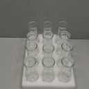 Hewory Glass Bud Vases for Centerpieces - Clear Small Flower Vase Set of 12, Modern Minimalist Cute Mini Decorative Bulk Vases for Wedding Bridal Shower Birthday Party Events Dining Room Table Decor