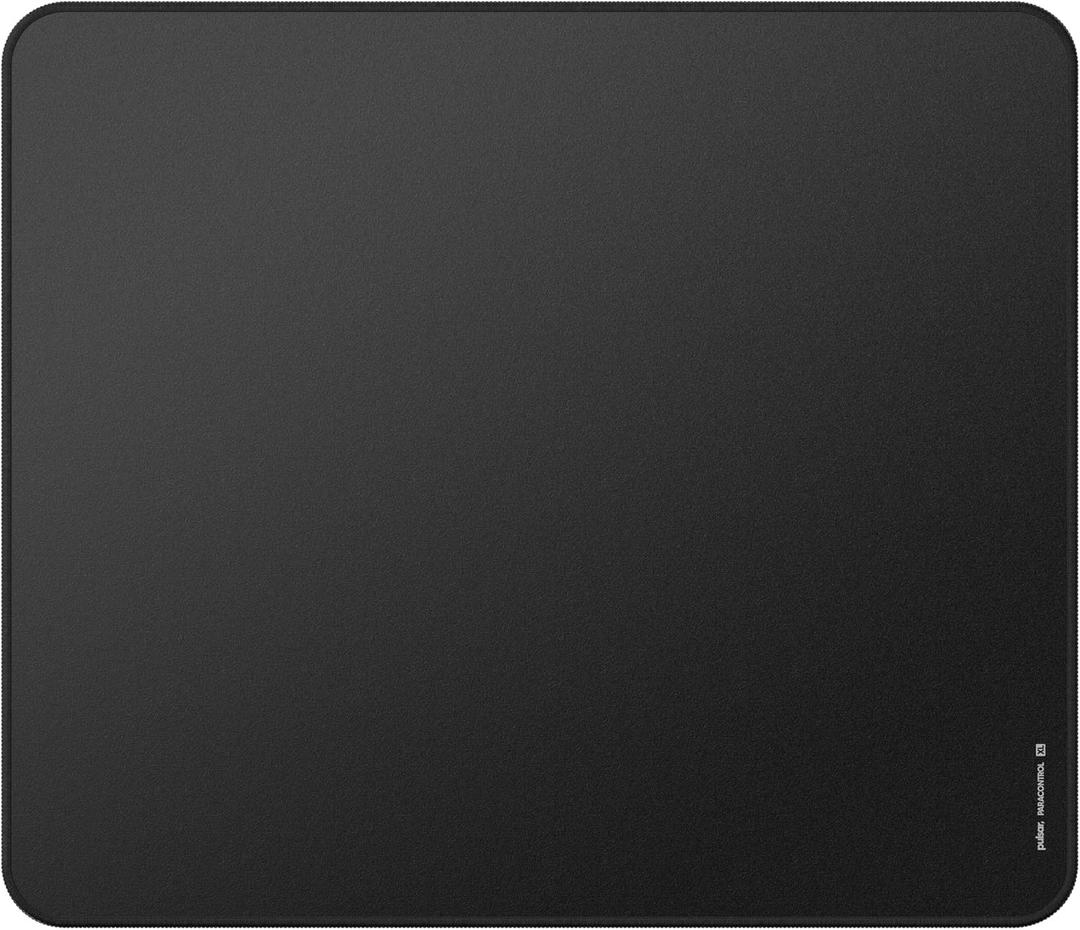 Pulsar - Paracontrol XL (Expanded Size) Esports Level Premium Gaming Mouse Pad v2 - Medium to High Speed Pad Stitched Edge Durable Hybrid Top Surface 16.5 x 19.3 (XL, Black)