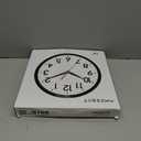 AKCISOT 14 Inch Wall Clock Silent Non-Ticking Modern Wall Clocks Battery Operated - Analog Classic Clock for Office, Home, Bathroom, Kitchen, Bedroom, School, Living Room (Black)