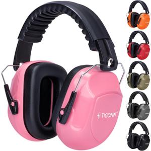 TICONN Noise Cancelling Ear Muffs for Adults, SNR 33dB Hearing Protection, Adjustable Safety Earmuffs for Construction