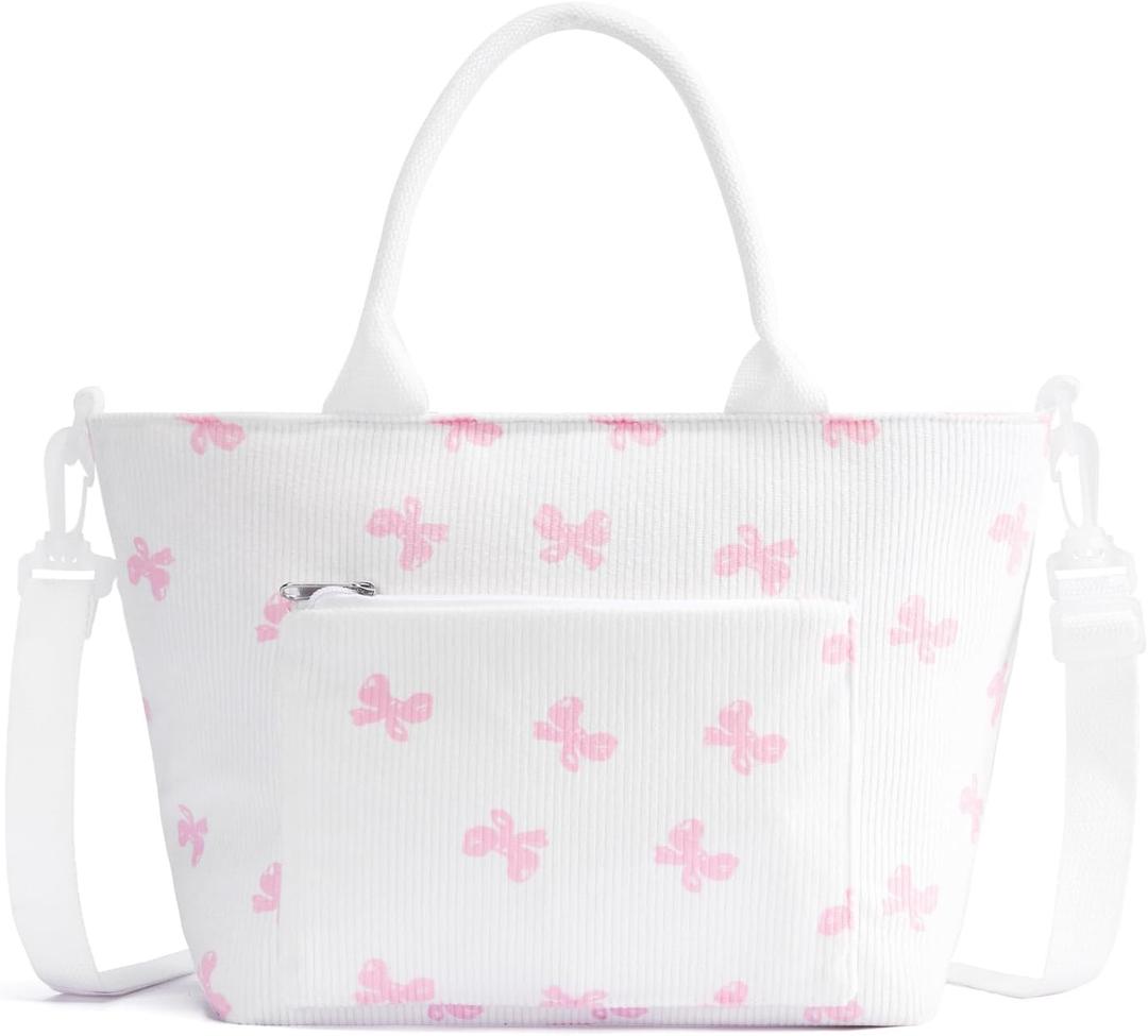 Lunch Bag for Women Adult Large Insulated Lunch Box Girl Cute Corduroy Lunch Tote Bags Reusable Leakproof Cooler Work Picnic