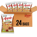Sensible Portions Garden Veggie Snacks - Veggie Straws, Snack Size, Apple Cinnamon, 1 Oz (Pack of 24) Best Before April 16, 2026