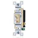 Faith Ivory 3-Way Toggle Light Switch (10-Pack) | 3-Way Standard Wall Switch for Lights | 120V 15 Amp Toggle Switch with Grounding Screw