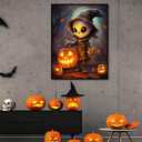 4 x Halloween Diamond Art Kits for Adults-Halloween 5D Diamond Painting, Gem Art for Adults, Horror Gem Painting Kits for Wall Home Decor Arts Craft 12x16inch (G4729)