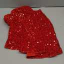 MAYJOYDIY Red Christmas Tree Skirt 30.7 inch Diameter Sparkling Sequin Polyester Xmas Tree Mat Glittery Tree Skirts, for Christmas Holiday Party Decorations