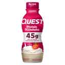 Quest Nutrition Protein Milkshake, Strawberry, 45g Protein, 2g Sugar, High Protein, Low Sugar, Gluten Free, 1 Count (EXP 09/16/26)