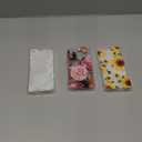 (3-Pack) for Samsung Galaxy A05S Case, Soft Clear TPU [Scratch-Resistant] Drop Silicone Bumper Protection Shockproof Phone Case Cover for Samsung Galaxy A05S, Flower