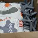 74" 50" Large Baby Playpen, Baby Playard for Babies and Toddlers, Play Pens for Indoor & Outdoor, Sturdy Safety Play Yard with Soft Breathable Mesh, Anti-Fall, Grey (with MAT)