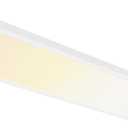 1x4 LED Flat Panel Light,Surface Mount Ceiling Light,5CCT 3000K/3800K/4500K/5200K/6000K Dimmable, 24W/30W/40W 5200LM Smooth Triac Dimming(10-100%), LED Light Fixture for Office Kitchen Garage,White