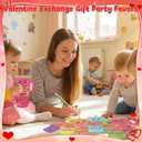 36 Pack Valentines Day Cards with 10mm Straw Covers Caps Compatible with Stanley Cup Tumbler Valentines Day Cards for Kids School Classroom Exchange Gift Party Favors