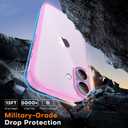 TAURI for iPhone 17 Case, Anti-Yellowing with Screen Protector, Military-Grade Protection Shockproof Slim Phone Case for iPhone 17, Pink