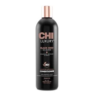 CHI Luxury Black Seed Oil Moisture Replenish Conditioner, Strengthens for Soft Hair, Replenishes Moisture, Sulfate, Paraben & Gluten-Free, 12 Oz