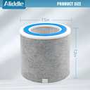 HP102 Replacement Filter, Compatible with Shark Air Purifier HP100, HP102 and 3-in-1 Models HC450, HC451, HC452, HC455, 2Pack