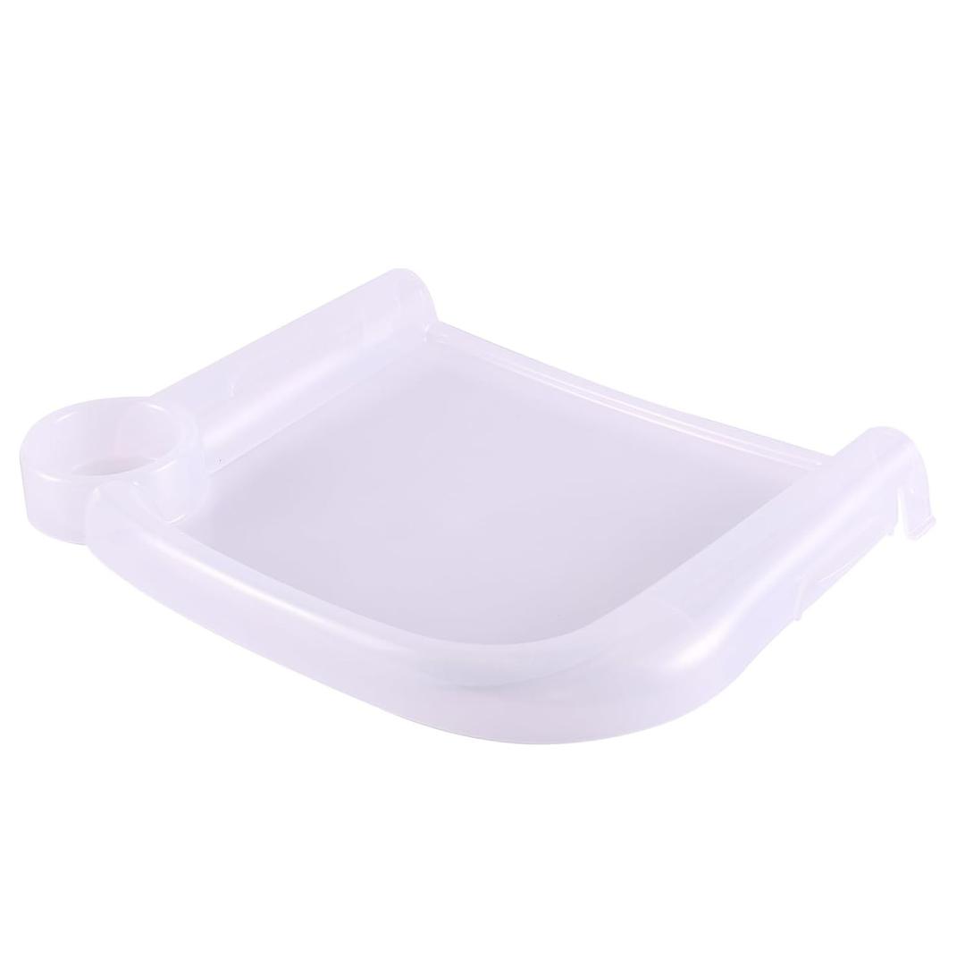 Roland Baby Dining Tray Compatible with in-gle-sina Fast Table Chair, Portable High Chair Tray, Material Tray for Hook On High Chair, Feeding Tray, Clear