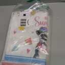 Sratte 6 Pcs Summer Kitchen Towels Watermelon Gnome Tea Dishtowels 24 x 16 Inch Farmhouse Absorbent Blue White Stripe Hello Summer Hand Bathroom Towels for Kitchen Bathroom Decor