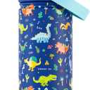 18 oz Kids Stainless Steel Water Bottle: Spill-Proof, Insulated Cup with Straw Spout Lid, BPA-Free, Car Cupholder Friendly, Durable, 24H Cold for Camping, Sports, Birthday Gift for Boys (Dinosaur-Era)