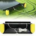 40" Wide Floating Pond Skimmer for Lakes & Ponds, Extra Replacement Net, Lightweight Aluminum Frame, Collects Debris and Leaf, Cleaning Tool for Ponds and Lakes, X-Large