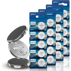 Philips CR2430 3V Lithium Coin Battery (20-Pack) - CR2430 Battery for TPMS, Intelligent Door Lock, Key Remote Control, Medical Devices, Industrial Sensors