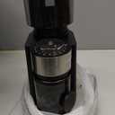 Aromaster Burr Coffee Grinder with 25 Grind Setting, Adjustable 2-12 Cups Timer, Professional Conical Coffee Bean Grinders for Home Use, 3-Ears Portafilter Holder, Anti-static, Cleaning Brush, Black