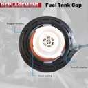 2 x 8209149610 Gas Cap Fuel Tank Filler Cap V8 Compatible with Isuzu 2004-2009 2012-2019 NPR/NPR-HD NPR HD Replaces 0352662