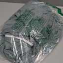 Ottoman Covers, Stretch Folding Storage Stool Slipcover Furniture Protector, Rectangle Bench Footstool Cover with Elastic Bottom, Soft Jacquard Fabric Removable Washable, Medium 