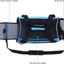 YLONG Airline Approved Pet Carrier,Soft-Sided Pet Travel Carrier for Cats Dogs Puppy Comfort Portable Foldable Pet Bag (17.5"L x 7.5"W x 11.0"H, Blue)