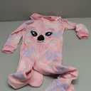 The Children's Place,and Toddler Fleece ZipFront One Piece Footed Pajama Koala Face,SPARKLE PINK,3T