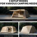 Naturehike Village Lite Camping Tent, 60S Easy Setup Instant Tents for Camping, Double Layer 4/8 Person Tent with with Full Rainfly