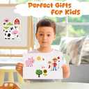 3 x Ohhaha 24 Sheets Farm Animal Stickers, Make a Face Sticker Sheets for Kids Todders Activities, Make Your Own Stickers for Kids Birthday Party Favor Supplies Craft