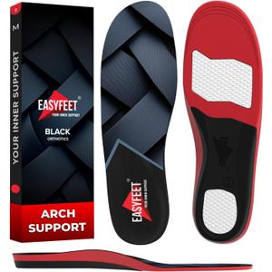 Premium Anti-Fatigue Shoe High Arch Support Insoles Men Women - Plantar Fasciitis Inserts - Orthotic Inserts Shoe Soles Standing All Day - Flat Feet Foot - Work Boot Insoles (XS (Men 4.5-6.5/Women 5.5-7.5), Graphite)
