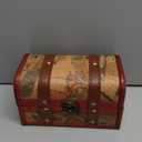 Vintage Boxes, Wooden Box Jewelry Storage Case Handmade Treasure Chest Storage Box Vintage Wood Box Vintage Style Wooden Box Decoration Wood Storage Organizer for Jewelry Ornaments