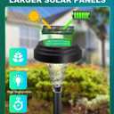 Solar Pathway Lights Outdoor, 8 Pack RGB Color Changing+Warm White LED Path Light IP67 Waterproof, Solar Powered Lights for Walkway Driveway Garden Yard Backyard Lawn Landscape Lighting Decorative