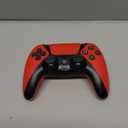 Crazy Controllerz Custom Wireless Controller for PS5 with Z-Touch™ Seamless Soft Touch Front Shell and Z-Grip™ Comfort Zones - Energetic Orange