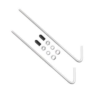 AICEL Battery Hold Down Bracket, 2 Pcs 8 Inch J Hook Battery Hold Down Bolts and 8 Pcs Parts, 18-8 Stainless Steel Universal J Bolt Holder, Support the Battery of Car Truck SUV. Car Accessories