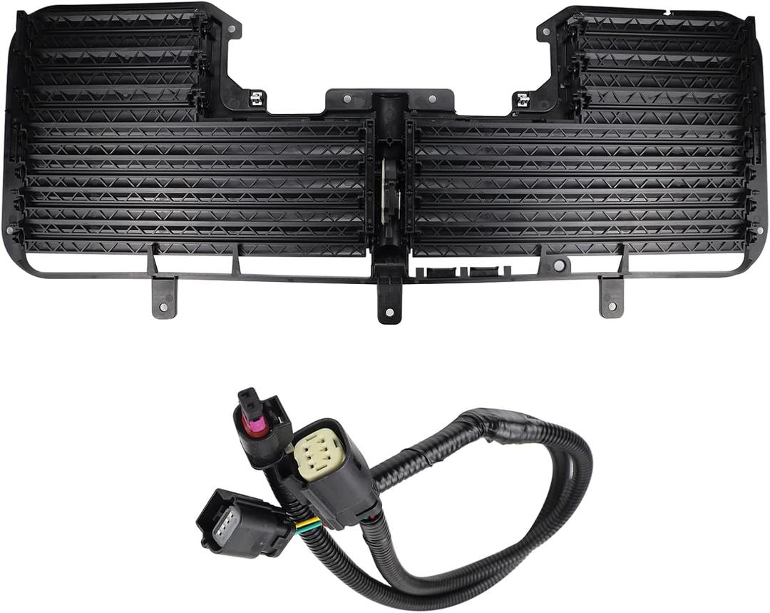 Radiator Shutter Assembly Compatible with GMC Sierra 1500 2017 2018 2019 Chevy Silverado 1500 2017 2018 Replaces 84363184 601-374