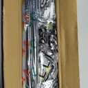 ENJOYBASICS 30-129" Wrap Around Curtain Rod, Quick Curtain Change, Black