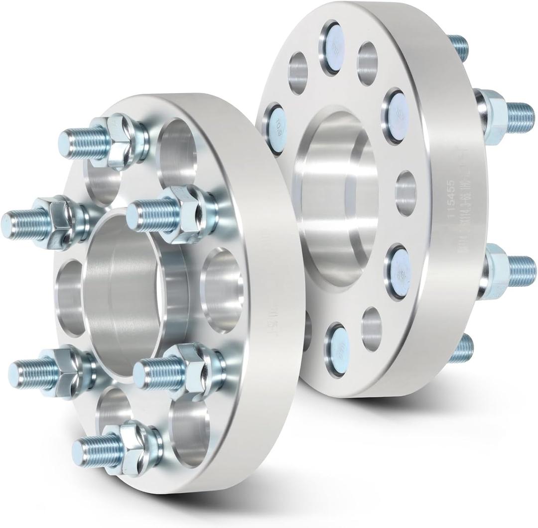 SCITOO 2Pcs Wheel Spacers 1 inch 6x4.5 Bore 66.1mm Studs 12x1.25 6 Lug Wheel Spacers Adapters Fit for Nissan for Frontier for Nissan for Pathfinder for Xterra for Suzuki Equator