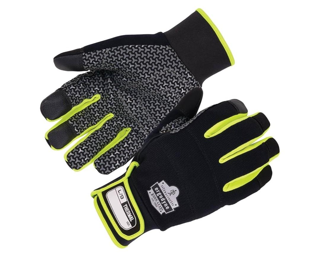 Ergodyne ProFlex 850 Insulated Freezer Gloves, Grip Palm, Touch Screen Capable, Cold Storage Work , Size Small