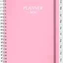3 x Planner 2026, Monthly Planner Runs January 2026 to December 2026, Calendar Planner with Sturdy PP Cover, Weekly Planner 2026, Laminated Tabs, Twin Wire Binding, Elastic Bond, A5 Monthly Planners 2026