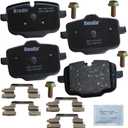 Bendix Priority1 CFC1850 Ceramic Rear Brake Pads for Select Models BMW 530e,xDrive,530i,540d 540i,640i xDrive Gran Turismo,740e 740i,745e,750i,750Li,840i,Coupe,Alpina B7,iX,M550i X3,X4,X5,X6,X7