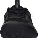 WHITIN Men's Wide Barefoot Shoes + Zero Drop & Durable Tire Tread-Inspired Sole (Black, L)