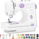 Sewing Machine for Beginners with 12 Built-in Stitches, Mini Sewing Machine with Foot Pedal, High-Low Speeds, Portable and Sewing Enthusiasts (505)