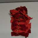 26 Pcs Burgundy Small Velvet Bows Decorations Vintage Christmas Ornaments for Christmas Tree Gift Wrapping Wreath Table Fireplace Garland and Xmas Party (Wine Red)