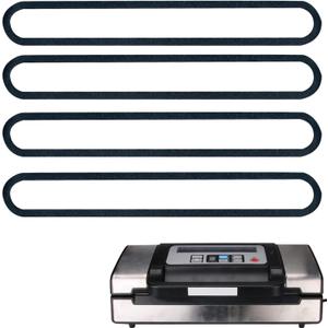 4 Pack Foam Replacement Gaskets compatible with Deluxe Food VS-12 Vacuum Sealer,Replacement Gaskets for Deluxe Food VS-12 Vacuum Sealer (13.5 * 1.76 * 0.36)