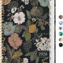2026 Planner, Weekly and Monthly Planner for Women, January 2026 - December 2026, Hardcover 2026 Calendar Planner Book with Tabs, Inner Pocket, Spiral Bound, Perfect for Office Home School Supplies - A5 (6.3" x 8.5"), Citrus Bloom