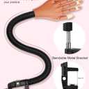 Practice Hand for Acrylic Nails, Flexible Nail Practice Hands Magnetic Fake Hands for Nails Practice, Movable Nail Mannequin Hand with 200PCS Nail Tips for Beginners