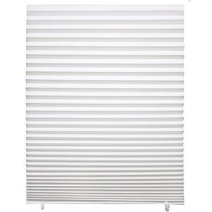 Changshade 6-Pack Pleated Paper Temporary Shades Cordless Light Filtering Cut to Size Temporary Paper Blinds for Indoor Windows of Office, Bedroom, Bathroom, Living Room, 36" W x 72" H, White, 36" x 72"-6PC